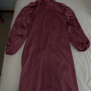 INC International Concepts Long Sleeve Dress in Mauve